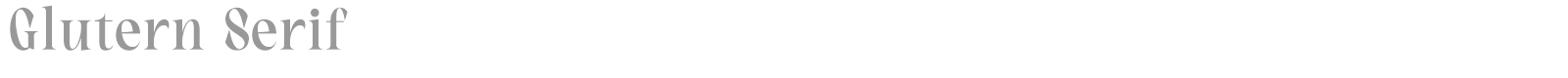 Glutern Serif font preview